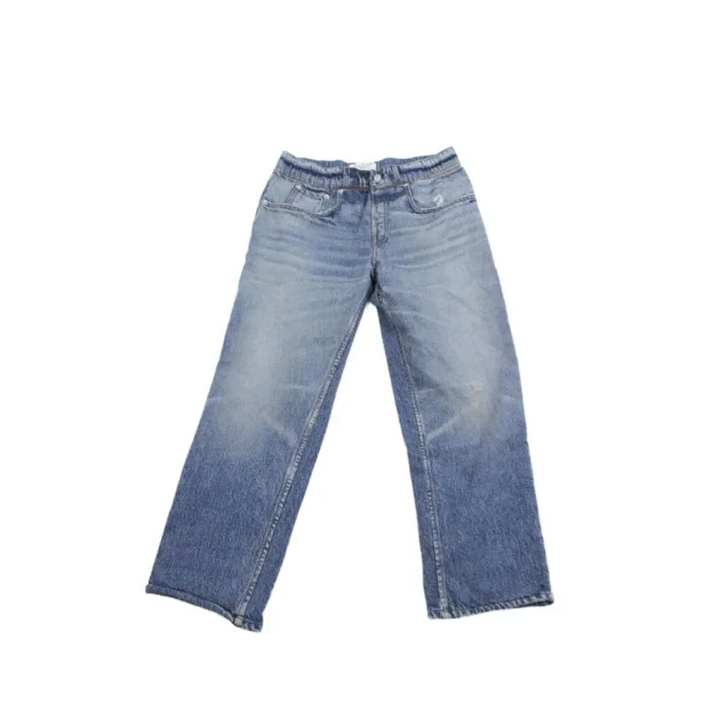 Rag & Bone Girls Elastic Waist Straight Leg Pants Blue Size 9/10